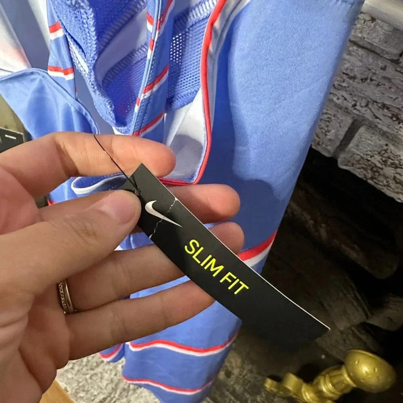 Nike Court slim fit tennis dress patriotic Olympics red white and blue team USA - Picture 4 of 6